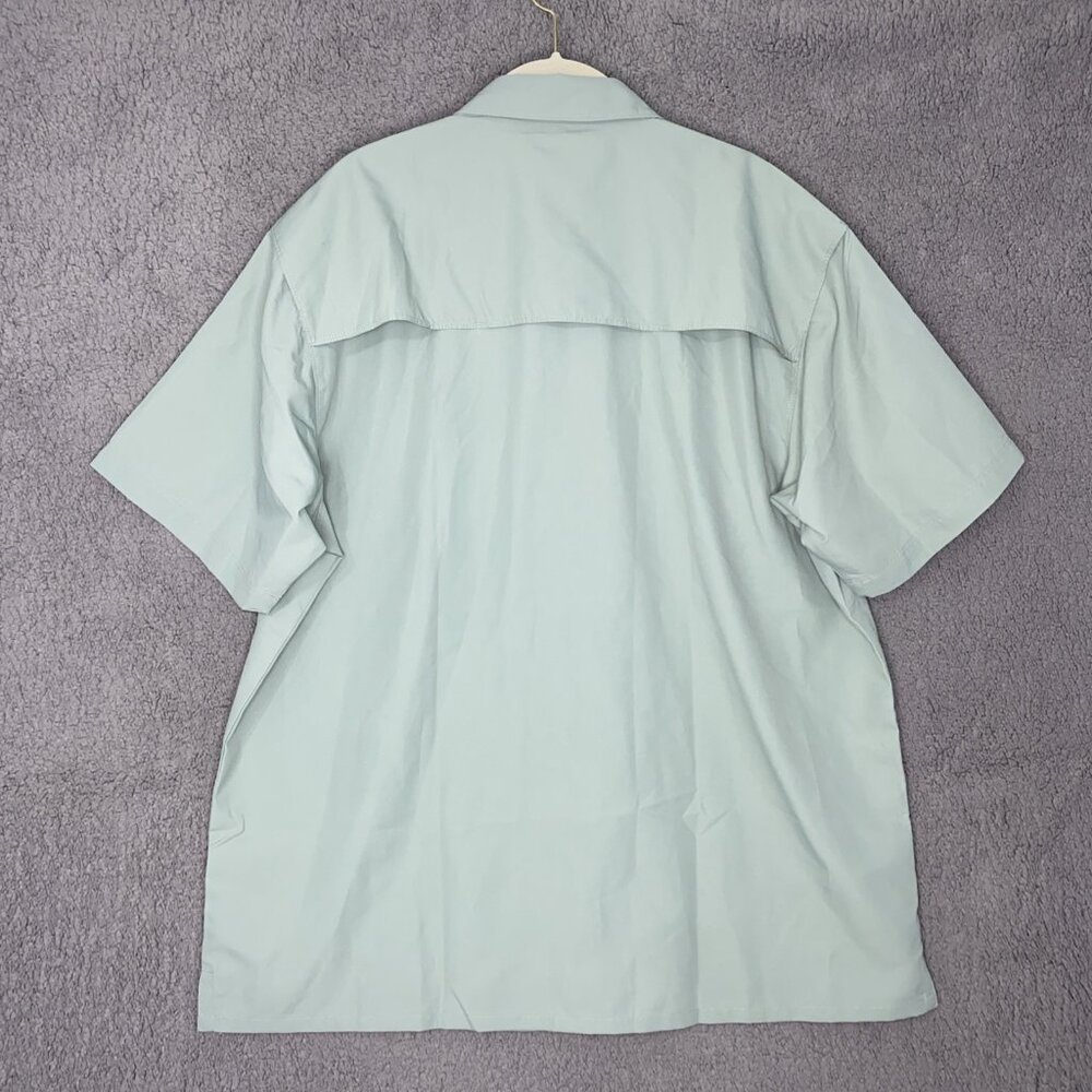 Ducks‎ Unlimited Button Up Vented Fishing Shirt Mens XL Outdoor Hiking Green - Picture 2 of 10